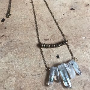 Handmade crystal necklace